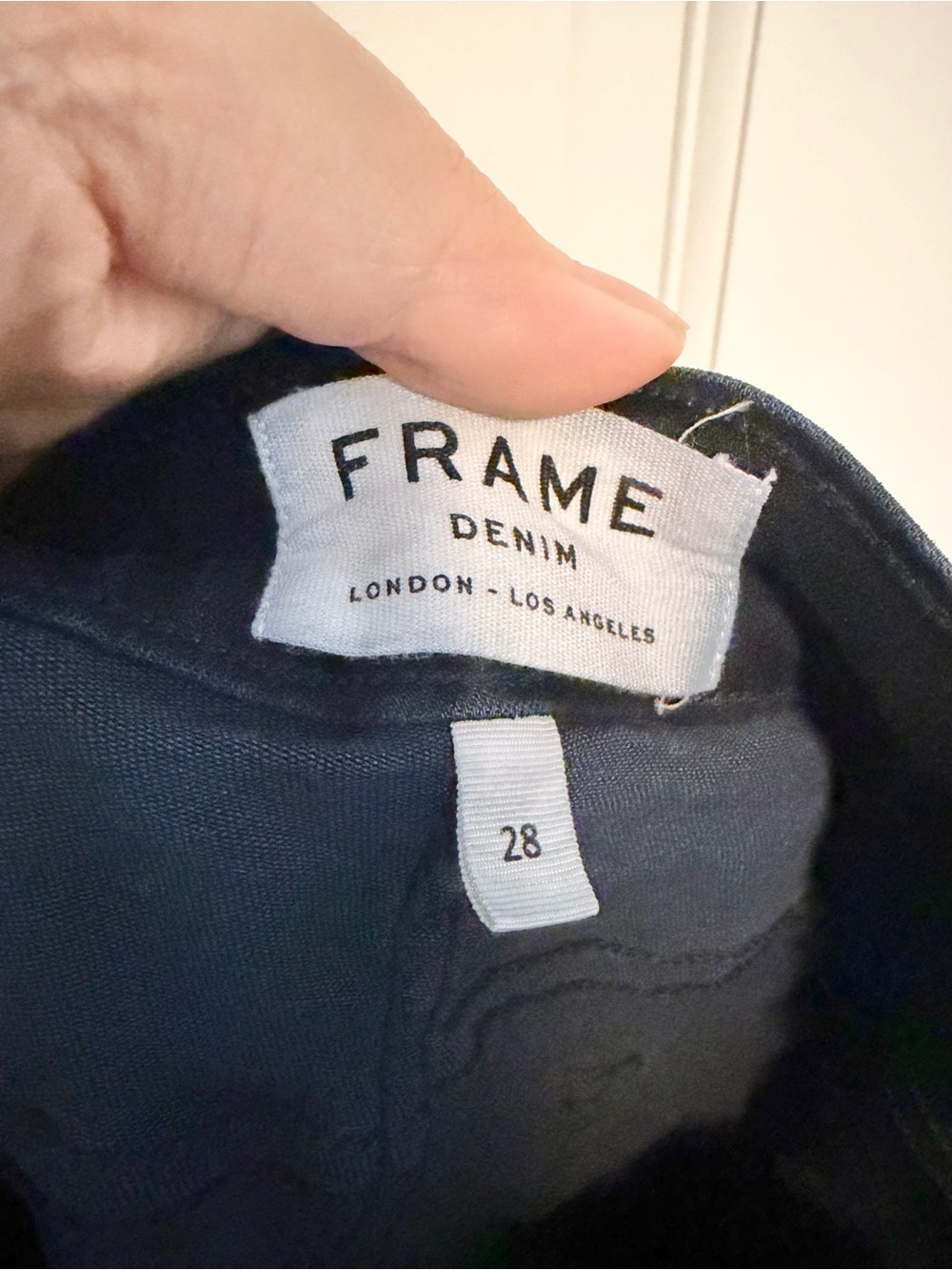 FRAME Le Crop Bell Jeans Size 28 Dark Indigo High Rise Flare - Picture 4 of 7